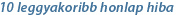 10 leggyakoribb honlap hiba