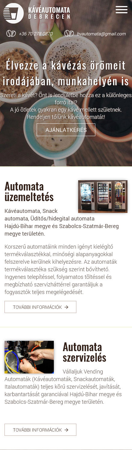 www.kaveautomatadebrecen.hu